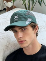 Casquette de cyclisme légère en maille à 7 panneaux avec logo personnalisé, séchage rapide, perforations découpées au laser, style aviateur, pour le sport et le vélo