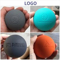 Balle de massage en silicone personnalisée avec logo, pour le corps, le pilates, le lacrosse, le yoga, la relaxation, outil unique de relaxation, thérapie, soulagement de la douleur