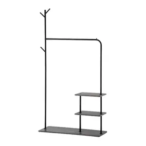 clothes hanger stand factory iron clothes tree stand With Shoe coat rack standing hanger for Living Room