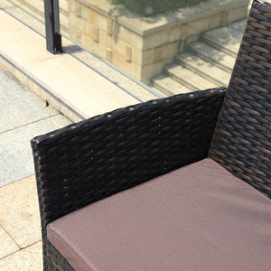 Set Divano <span class=keywords><strong>e</strong></span> Sedie in Rattan per Balcone, Giardino <span class=keywords><strong>e</strong></span> Patio con Tavolo, Design K/D - Product Image 5