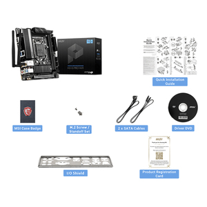 Placa mãe msi h510i pro wifi usado, suporta 10th gen intel core 11th gen intel core pentium gold e celeron processadores - Product Image 6