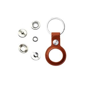 Botón antipérdida, cuatro botones, rastreador de acero inoxidable, patrón de CD de Metal, bolsa de cuero brochado para Apple, botón de rastreador antipérdida - Product Image 3