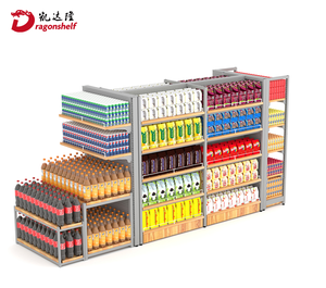 Étagère d'épicerie <span class=keywords><strong>double</strong></span> face pour supermarché, rayonnage de gondole pour magasin, présentoir de supermarché - Product Image 5