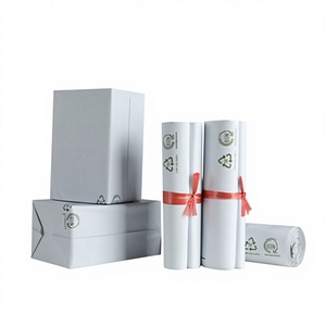 Индивидуальные самоклеящиеся курьерские пакеты из PLA/PBAT, биоразлагаемые почтовые конверты для документов и ежедневной упаковки посылок - Product Image 1