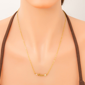 SUMMLY Tendance de la mode en gros fait à la main DIY LOVE Charm Collier en acier inoxydable plaqué or 18 carats Bijoux fins - Product Image 2