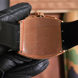 Boutique Quality High-End Precision Waterproof Date Luminous Male Full Diamond Rose Gold Black <b>Automatic</b> Mechanical Timepiece - Product Image 4