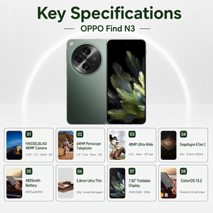 OPPO Find N3 5G สมาร์ทโฟนพับได้ <span class=keywords><strong>ห</strong></span><span class=keywords><strong>น้</strong></span>าจอ AMOLED 7.82 นิ้ว 120Hz Snapdragon 8 Gen 2 กล้อ<span class=keywords><strong>ง</strong></span>หลัง 3 ตัว 64MP ชาร์จเร็ว 67W ระบบปฏิบัติการ Android โทรศัพท์มือถือ oppo - Product Image 3