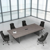 Nouvelle arrivée, table de réunion de luxe pour salle de réunion, bureau de réception pour négociations de plus de 20 personnes, comptoir classique de bureau