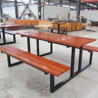 Meubles d'extérieur, tables de pique-nique commerciales pour l'extérieur, tables de pique-nique pour patio et parc, bancs de jardin, sièges d'extérieur pour cour et école