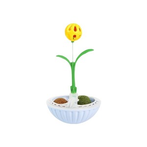 Jouet pour chat Tumbler avec boule sonore remplaçable, interactif, anti-ennui pour chats, fonctionnement manuel, style amusant - Product Image 1