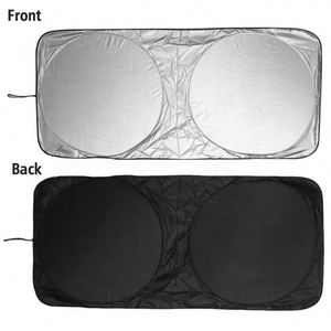 Custom Logo Foldable Car Windshield Sun <b>Shade</b> Front <b>Window</b> Visor Cover for Auto Dealership Giveaways - Product Image 2
