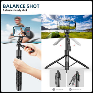 الهاتف المحمول عصا سيلفي المحمولة تلسكوبي البث المباشر Vlog Tripod عصا سيلفي قابلة للتمديد الهواتف الذكية ترايبود - Product Image 3
