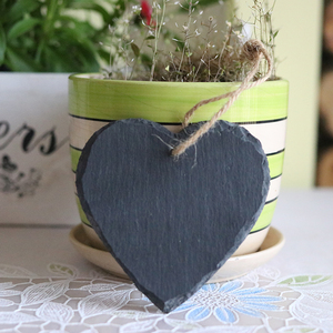 Ensemble <span class=keywords><strong>cadeau</strong></span> de Noël en ardoise noire naturelle de style européen, fait main, écologique, <span class=keywords><strong>pour</strong></span> utilisation en jardin - Product Image 4