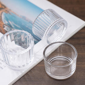 Custom Massage Mini <strong>Candle</strong> Jars <strong>Glass</strong> Round Empty Wide Mouth Clear <strong>Candle</strong> Containers With Box - Product Image 5