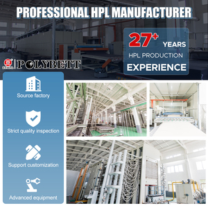 <span class=keywords><strong>Panel</strong></span> Laminado Fenólico HPL de 3-25 mm de Espesor, Acabado Brillante con Diseño de <span class=keywords><strong>Madera</strong></span>/Piedra, Resistente al Agua y al Fuego para Construcción - Product Image 3