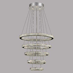 โคมไฟระย้าคริสตัลทรงกลม LED สุดสร้างสรรค์สำหรับวิลล่าร้านอาหาร - Product Image 2