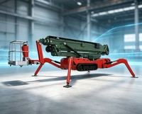 Plateforme de travail aérien de type araignée à moteur diesel avec une hauteur effective de 27 mètres, une capacité de charge de 120 à 230 kilogrammes, haute efficacité
