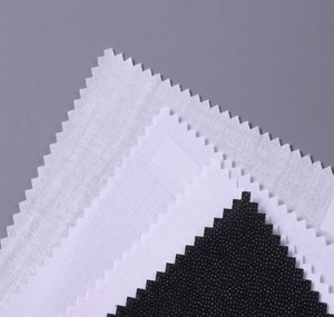 Respetuoso del medio ambiente 100% algodón Fusible entretela de fusión de Cuello de camisa - Product Image 4