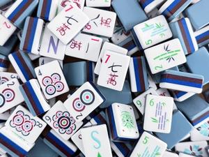 Tuiles de Mahjong Américain Modernes de Luxe, Fabrication OEM, Design Acrylique Gris, Œuvres d'Art Mahjong Américain, Tuiles de Mahjong Classiques - Product Image 3