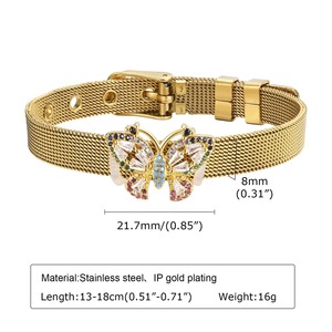Joyería europea al por mayor <span class=keywords><strong>de</strong></span> acero inoxidable cuadrado diamante mariposa Árbol <span class=keywords><strong>de</strong></span> <span class=keywords><strong>la</strong></span> <span class=keywords><strong>vida</strong></span> correa <span class=keywords><strong>de</strong></span> ojo del diablo pulsera <span class=keywords><strong>de</strong></span> mujer - Product Image 6