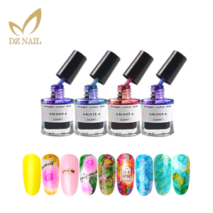 DZ Blooming immergere senza etichetta Gel per unghie UV resina inchiostro LED Gel smalto in bottiglia trasparente modello artistico in marmo con rivestimento di Base - Product Image 3