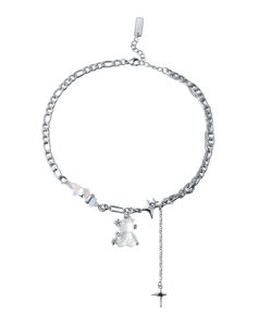 Moda sıcak satış hip-hop zinciri Diy takı karikatür şekli sevimli sakızlı ayı oyuncak şeker ayı kolye kolye - Product Image 1