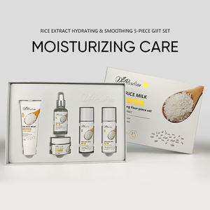 SET Perawatan Kulit Ekstrak Beras 5Pcs DR.ROSEVA Krim Wajah Toner Serum Pembersih Melembapkan Mengurangi Garis Halus Mencerahkan Warna Kulit - Product Image 2