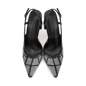 Sandalias de Tacón Elegantes y Clásicas para Mujer, con Punta en Pico y Espalda Descubierta, Ideales para Fiestas y Eventos al Aire Libre - Product Image 2