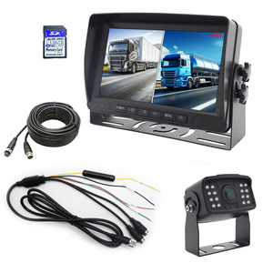 RV yarı kutu kamyon römork araç izleme sistemi kamera 2 bölünmüş ekran için 7 inç monitör ve <span class=keywords><strong>DVR</strong></span> ile araç kamerası konut - Product Image 1