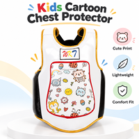 Protection de poitrine pour enfants, garde-corps pour arts martiaux, taekwondo, karaté, kickboxing, sanda, entraînement, design de dessin animé, logo personnalisé, OEM, ODM