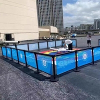 Barrière d'événement mobile de barrière en acier de publicité d'intérieur faite sur commande de 1.0m pour la ligne de garde-corps de file d'attente de centre commercial scénic Spot ceinture d'isolement de barrière