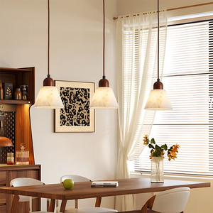 Lustre moderne <span class=keywords><strong>de</strong></span> luxe en alabâtre artificiel, abat-jour en résine en forme <span class=keywords><strong>de</strong></span> branche, suspension réglable en hauteur pour salon et <span class=keywords><strong>chambre</strong></span> à coucher - Product Image 4