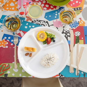<span class=keywords><strong>Assiette</strong></span> partielle pour enfants, avec compartiments en mélamine, accessoire de santé, <span class=keywords><strong>régime</strong></span>, offre spéciale - Product Image 4