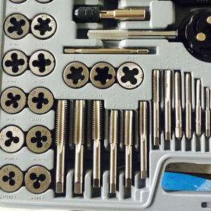 Juego de Machos y Terrajas de 60 Piezas, Unidades Métricas e Imperiales, Juego Combinado para Herramientas Manuales y de Máquina, Machos HSS, Material de Acero, Roscado - Product Image 4