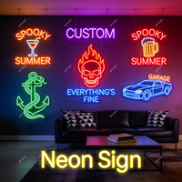 Livraison directe, néon flexible, arts, acrylique haute transparence, sans MOQ, décoration murale, fête, intérieur, chambre, enseignes lumineuses au néon LED personnalisées