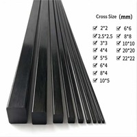 Bande de fibre de carbone à module élevé pour renforcement de manche de guitare, barre structurelle rigide pour poutres d'aile de drone 6x4 5x5 4x4mm anti-déformation