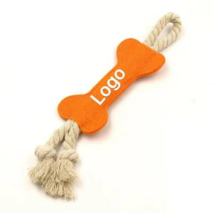 Toptan yüksek kaliteli çok renkli kemik şeklinde çiğnemek oyuncak köpekler için aşınmaya dayanıklı halat bağlı oyuncak kabul köpek oyuncaklar ile özel logolar - Product Image 5