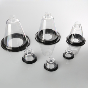 Canack VM-1 Eco-vriendelijke, eenmalig te gebruiken, transparante siliconen PVC kegelvormige anesthesiemasker voor dieren (honden & katten) - Product Image 4