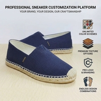 Chaussures en toile plates pour hommes, respirantes et confortables, vente en gros, semelles en caoutchouc de chanvre, Espadrilles décontractées à enfiler