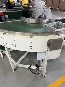 Pasokan produsen kondisi baru sabuk putar 90/180 derajat garis konveyor sabuk konveyor mesin pembalik baja tahan karat sabuk konveyor - Product Image 5