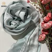 SHENGMO Foulard Hijab Musulman Imprimé en Satin Villus Brillant avec Ourlet 70*180cm, Châle, Bandana Ethnique, Vente en Gros Usine