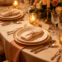 Assiettes en papier fantaisie de qualité supérieure pour mariages, banquets, célébrations et traiteurs haut de gamme