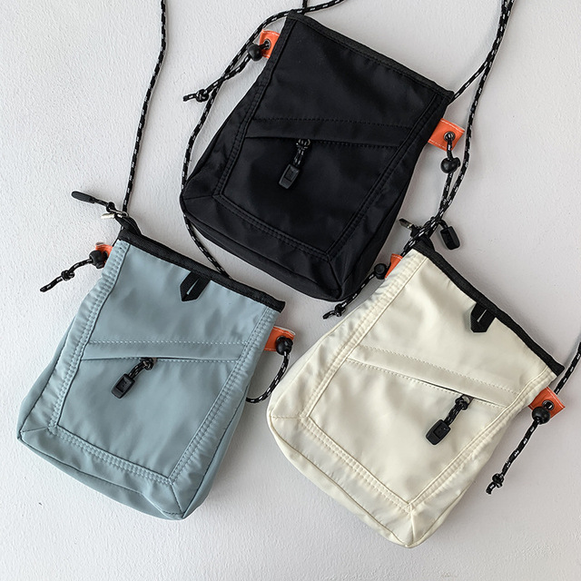Japanese Tooling Small square Bag Crossbody Mobile Phone Canvas Bag Students