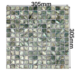 design-azulejos mosaico latón para baño y cocina mosaico metal con incrustaciones mármol blanco y mezcla verde antisalpicaduras - Product Image 2
