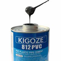Adhésif PVC KIGOZE812 à séchage moyen à base de solvant pour la plomberie, les piscines, les conduites électriques, les conduites d'eau potable et les tuyaux de ventilation