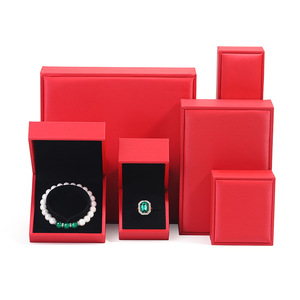 Boîte à bijoux de luxe en cuir PU de haute qualité avec logo personnalisé pour bagues, bracelets, pendentifs, boucles d'oreilles et colliers – Emballage fabricant - Product Image 2