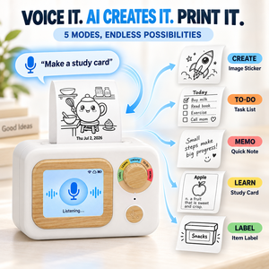 Xprinter MK1 2026 Nouveau Produit : Machine à Autocollants Intelligente de 2 Pouces à Activation Vocale pour Enfants, Idéale pour le Bricolage Indépendant et l'Apprentissage - Product Image 2