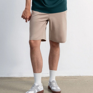 Shorts en maille décontractés pour hommes, boutons, tricot, écologiques, respirants, séchage rapide, mélange de coton biologique, teintures à faible impact, durables - Product Image 6