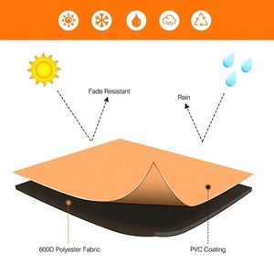 Housse de protection pour fumoir à poisson certifiée BSCI, compatible avec les fumoirs électriques à huile, avec sangles en nylon résistant au vent - Product Image 6
