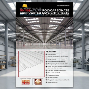 Plaques profilées en polycarbonate transparent, résistantes aux chocs, imperméables, haute luminosité, personnalisables, très durables, avec revêtement anti-UV - Product Image 2
